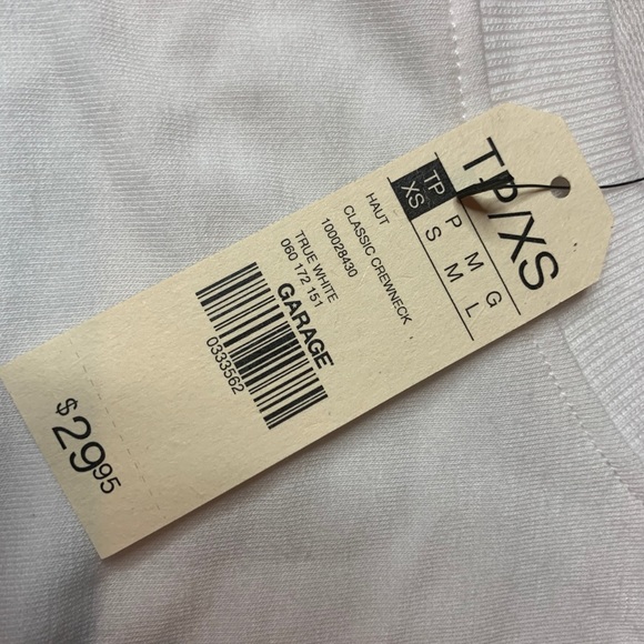 BRAND NEW garage white long sleeve top - Picture 2 of 2